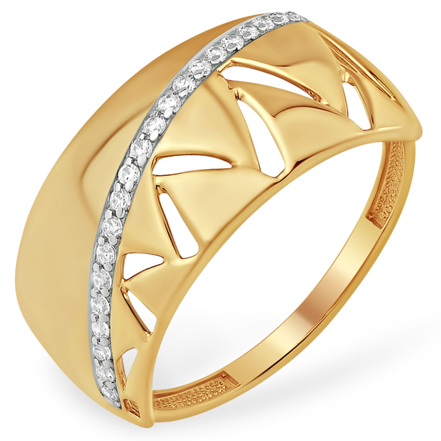 Кольцо, золото, фианит, К13210054